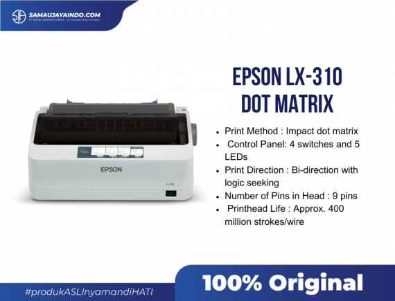 Printer Epson LX-310 9-Pin Dot Matrix