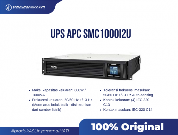 APC Smart-UPS, Line Interactive, Rackmount SMC1000I2U