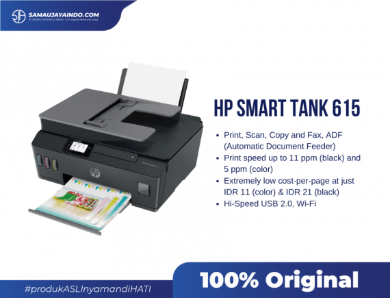 HP Smart Tank 615 Wi Fi All-in-One Printer