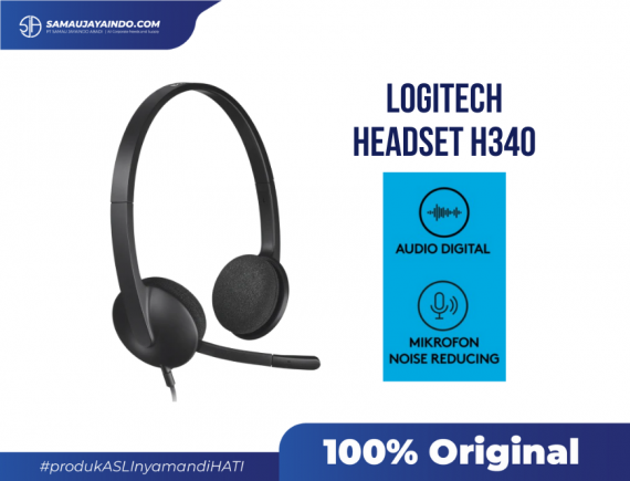Logitech H340 Headset Stereo USB Mikrofon Noise-Cancelling