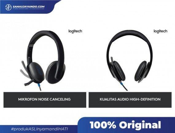 Logitech H540 Headset Stereo USB Mikrofon Noise-Cancelling