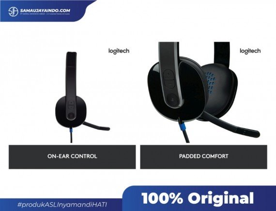 Logitech H540 Headset Stereo USB Mikrofon Noise-Cancelling