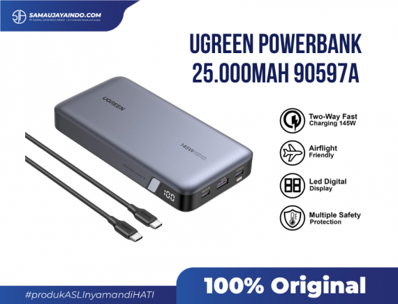 UGREEN PowerBank 25.000mAh Fast Charging 145w Laptop Macbook 90597A