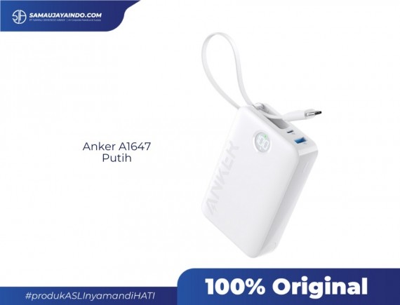 Anker Powerbank 20.000 mAh (22,5W Built-In USB-C Cable) – A1647
