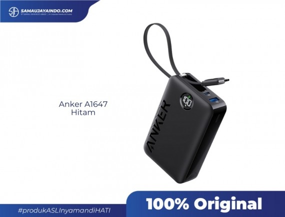 Anker Powerbank 20.000 mAh (22,5W Built-In USB-C Cable) – A1647