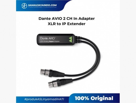 DANTE AVIO 2 CH IN ADAPTER XLR TO IP EXTENDER