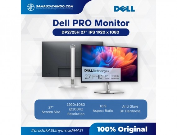 Dell P2725H 27 Inch Monitor IPS Full HD 100Hz