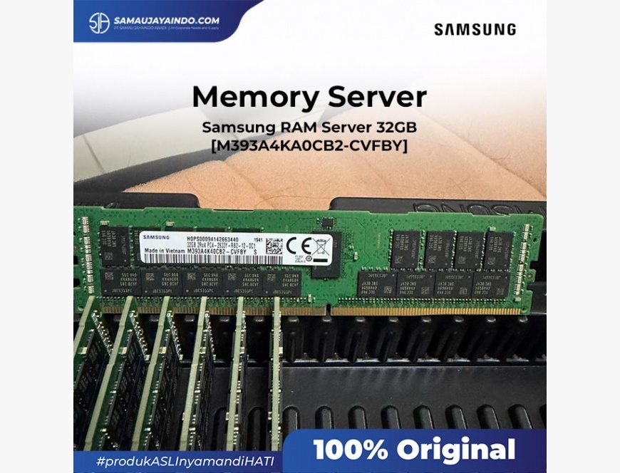 Samsung RAM Server 32GB DDR4 2933MHz ECC Registered RDIMM M393A4KA0CB2-CVFBY PC4-2933Y